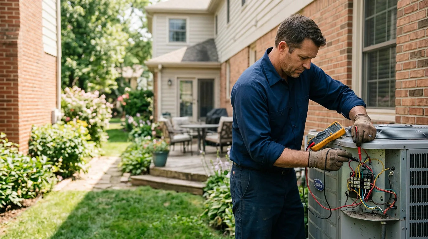 HVAC technician working near Bertha, MN